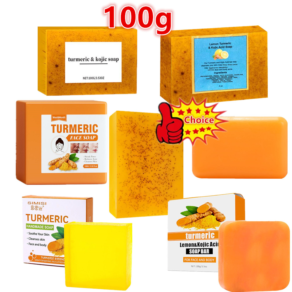 Kojic Acid Soap - Mydło ręcznie robione z kurkumą 100g,