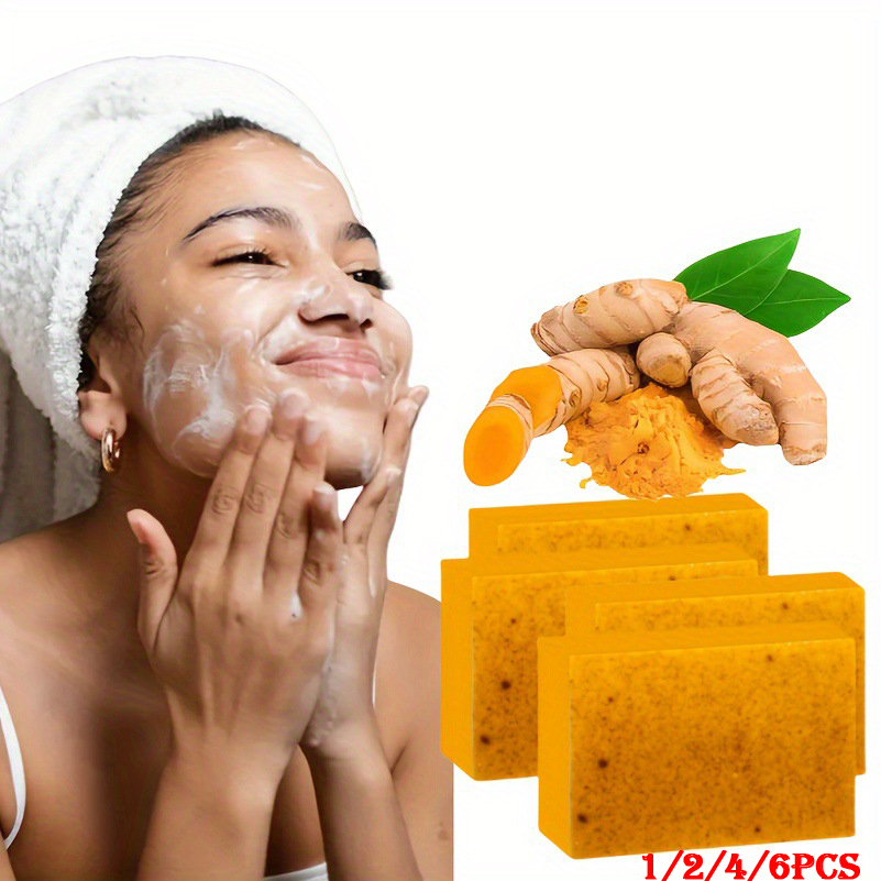 Kojic Acid Soap - 1/2/4/6 szt. Kurkuma Kwas Kojowy Ręcznie