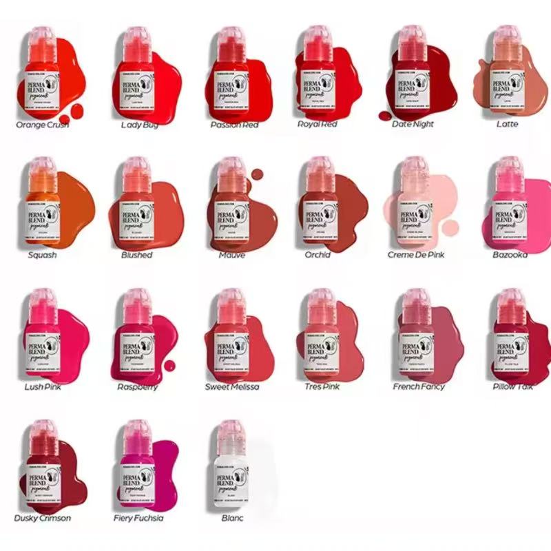 Skincare Queen - Perma Blend Ink Tattoo Supplies Różowo-Czerwono-Pomarańczowy