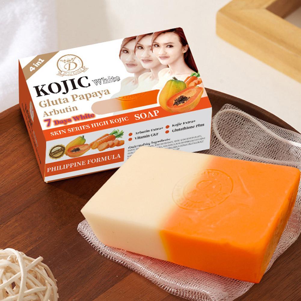 Kojic Acid Soap - Ręcznie robione mydło z papaią i