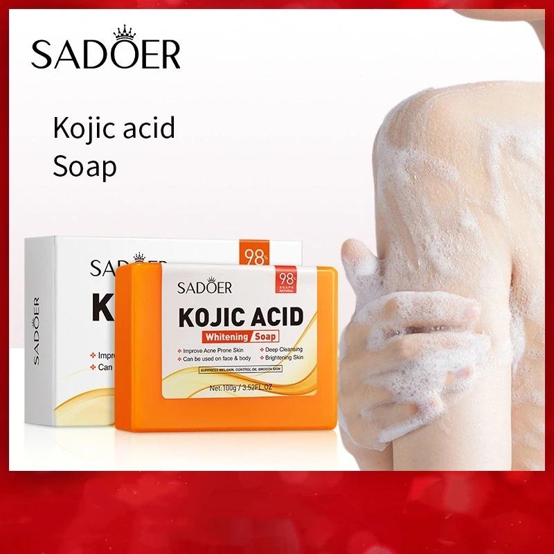 1 szt. SADOER Mydło do twarzy  – Kojic Acid Soap recenzja i cena