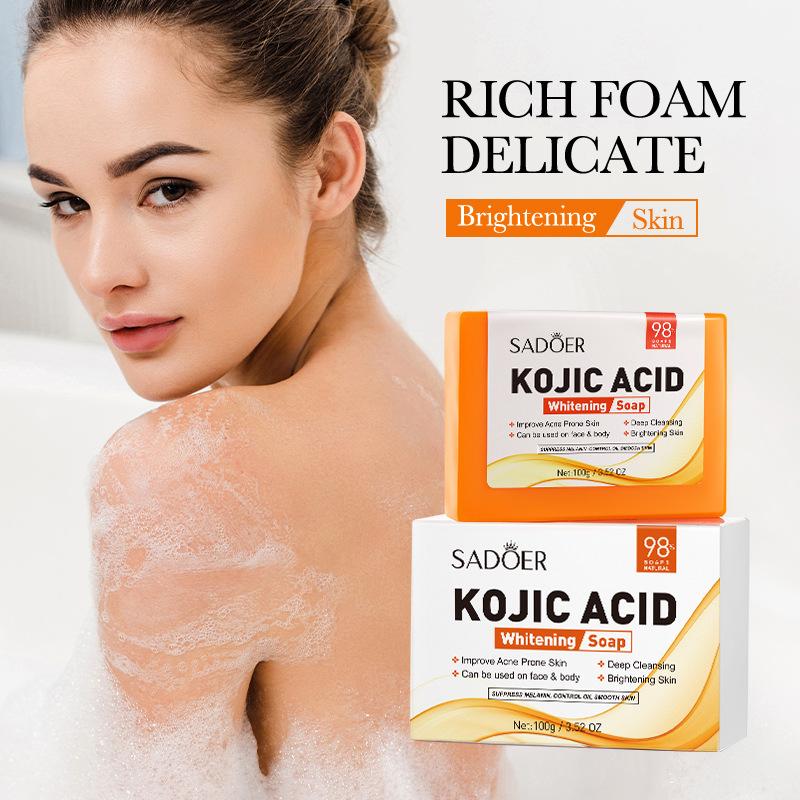 1 szt. SADOER Mydło do twarzy  – Kojic Acid Soap recenzja i cena
