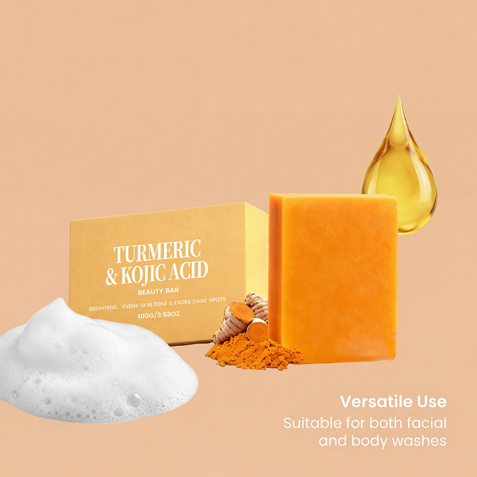 Mydło z kurkumą i kwasem kojow – Kojic Acid Soap recenzja i cena