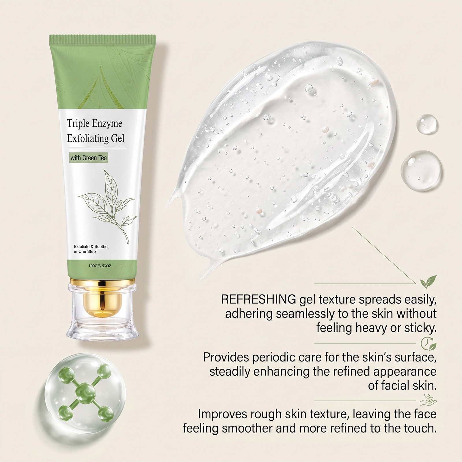 Żel złuszczający z zieloną her – Peptide Neck Cream recenzja i cena