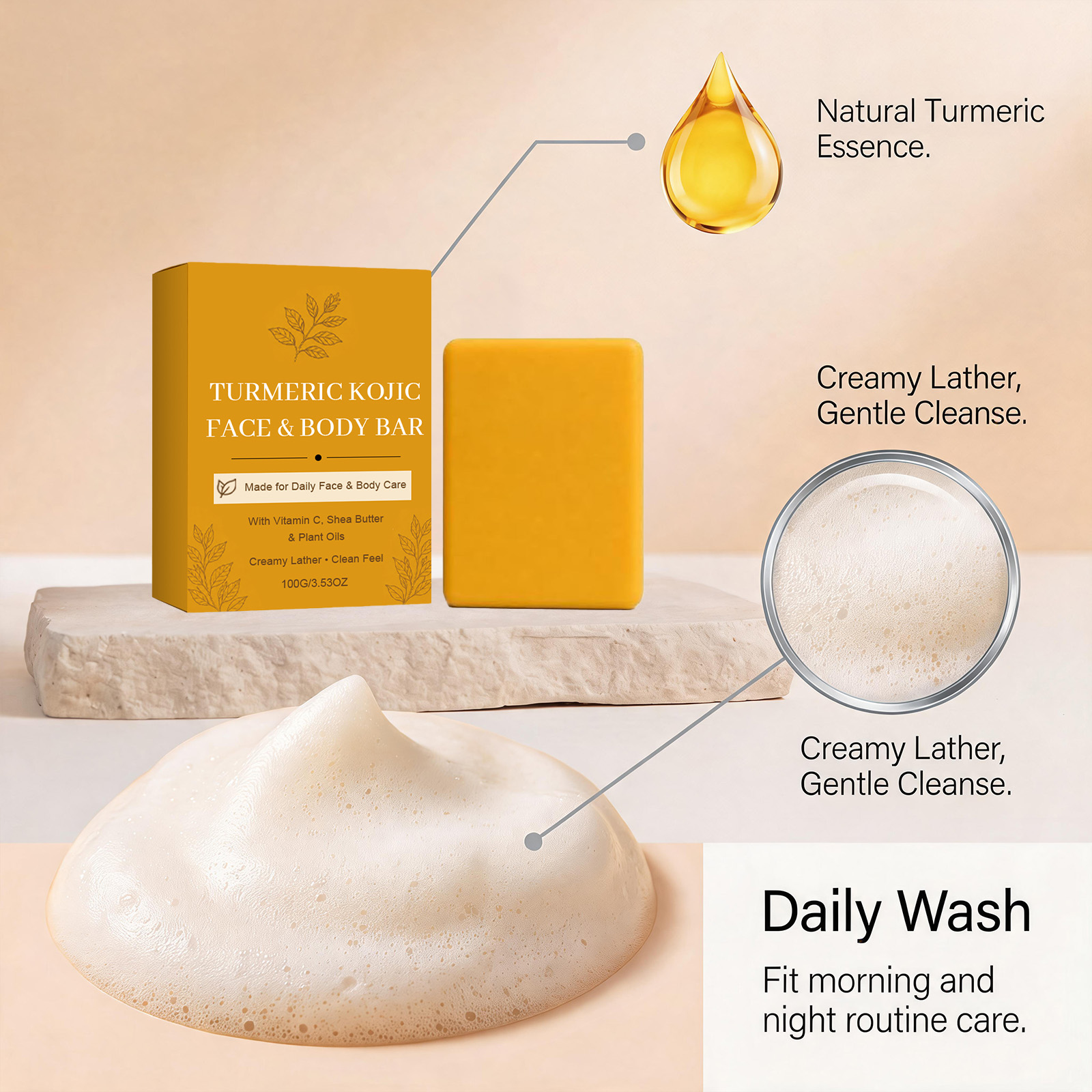 Mydło ręcznie robione z kurkum – Kojic Acid Soap recenzja i cena